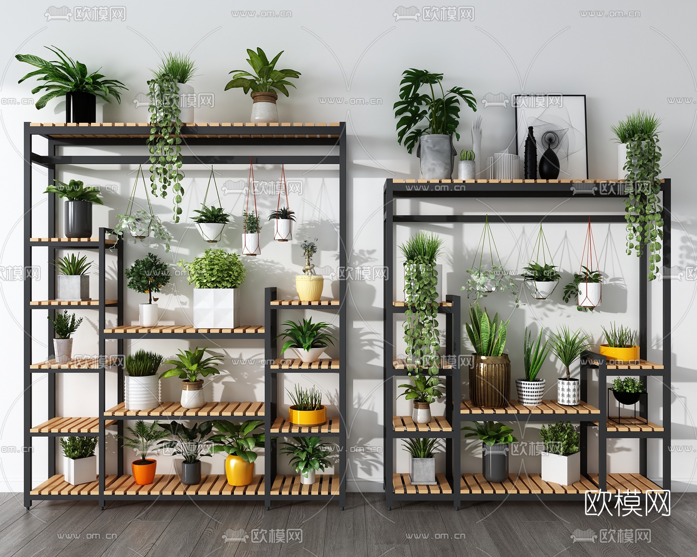 工业风装饰架3d模型下载