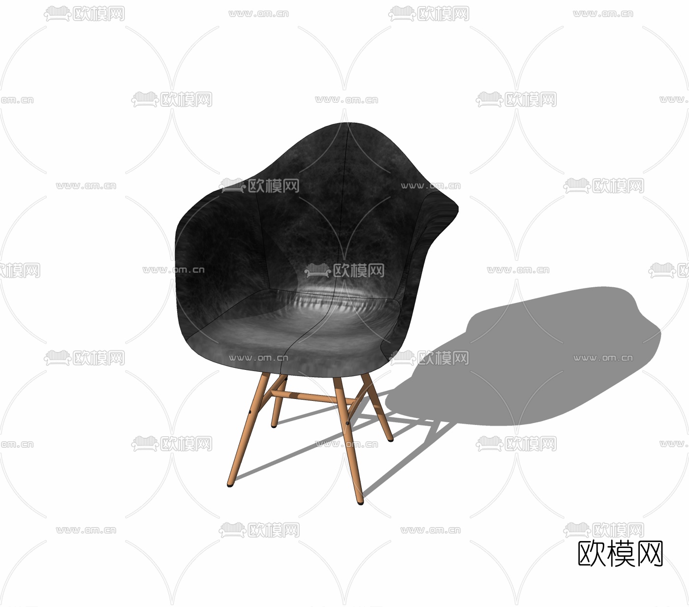 现代简约单椅免费su模型