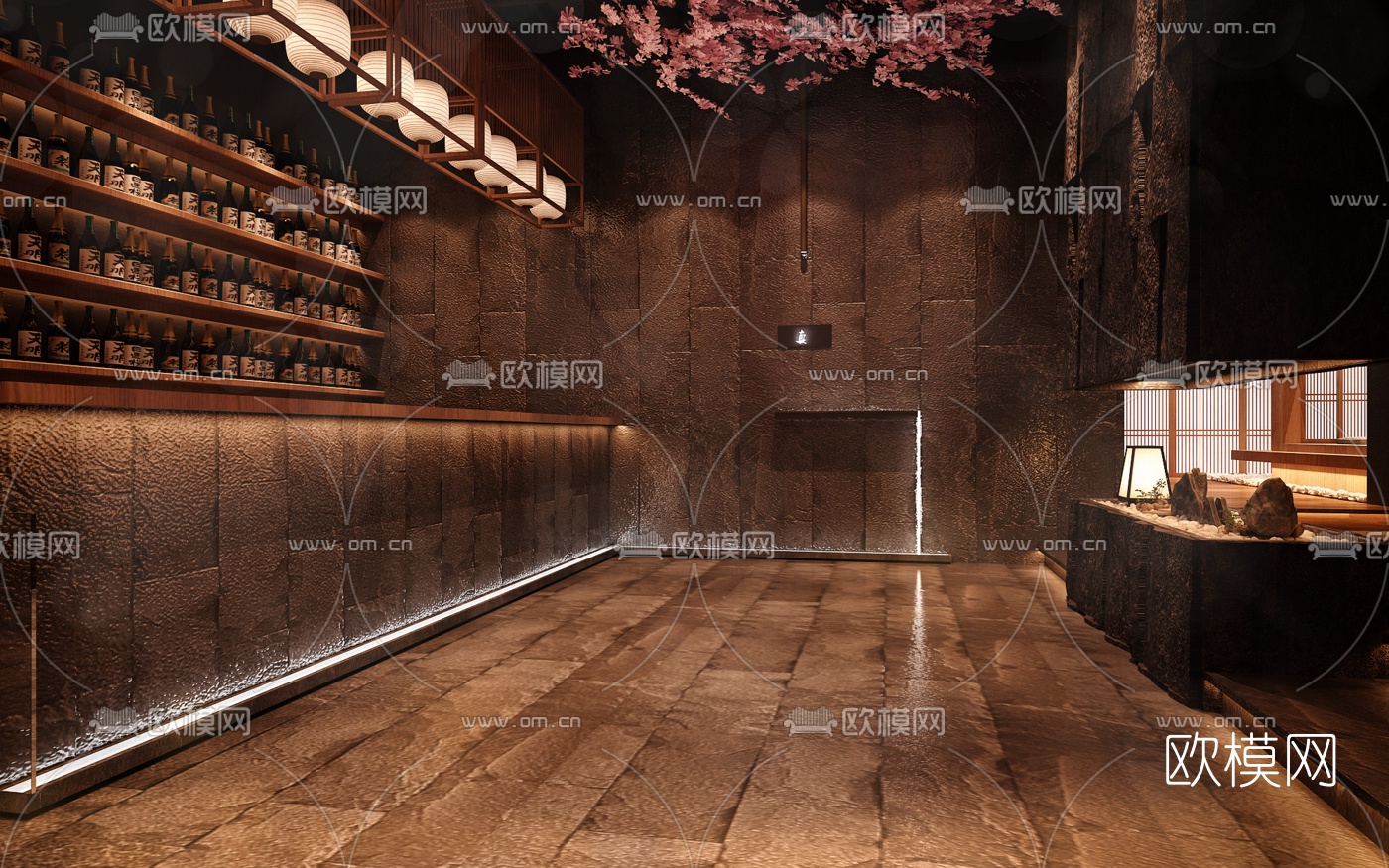 日式料理店3d模型下载（渲染图9）