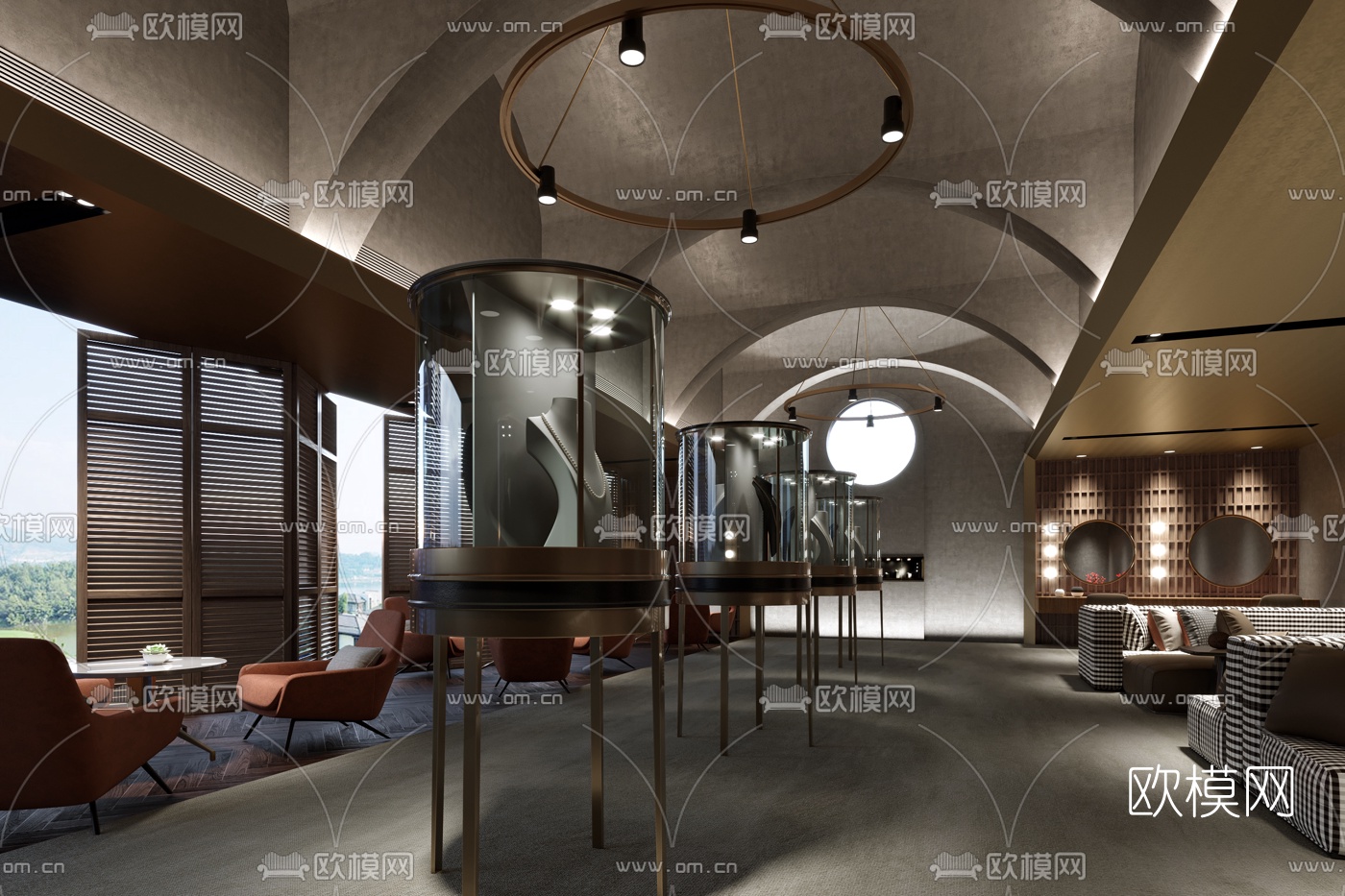 现代珠宝店3d模型下载