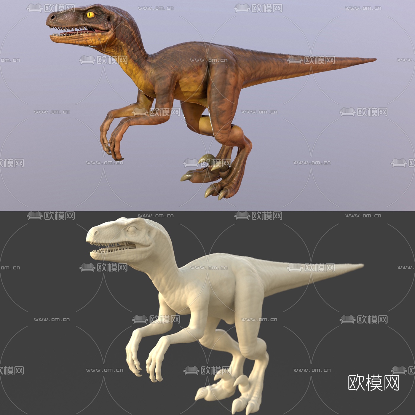 现代恐龙3d模型下载