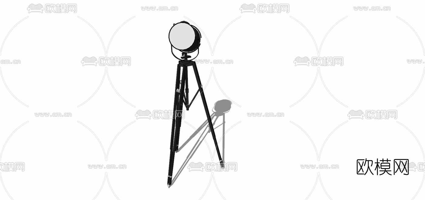 工业风舞台灯免费su模型