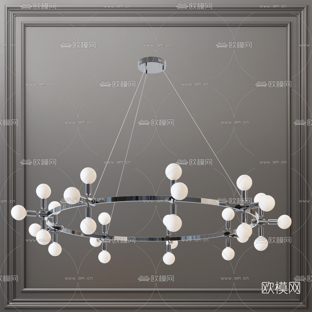 现代简约吊灯3d模型