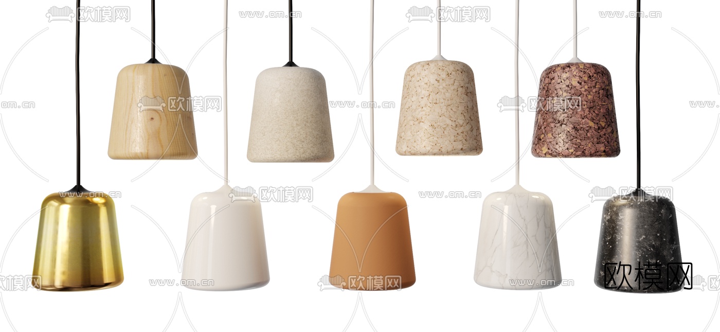 北欧创意小吊灯3d模型下载