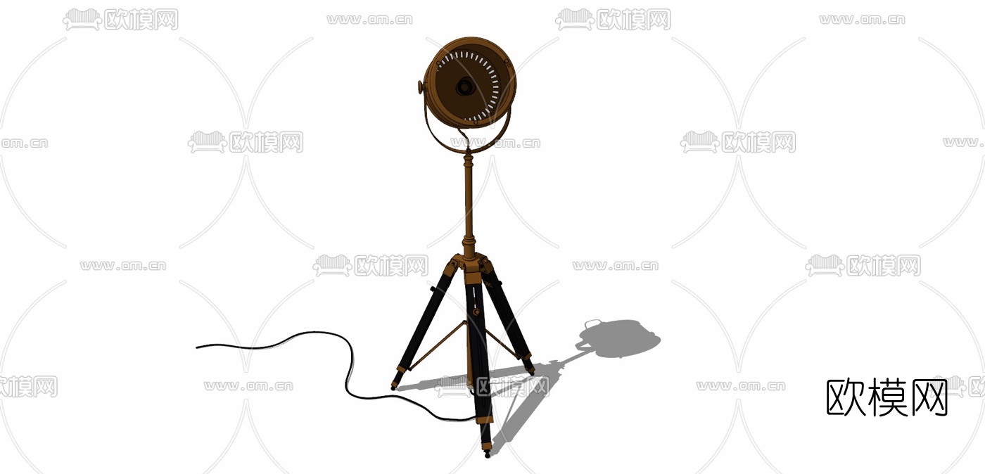 工业风舞台灯免费su模型下载