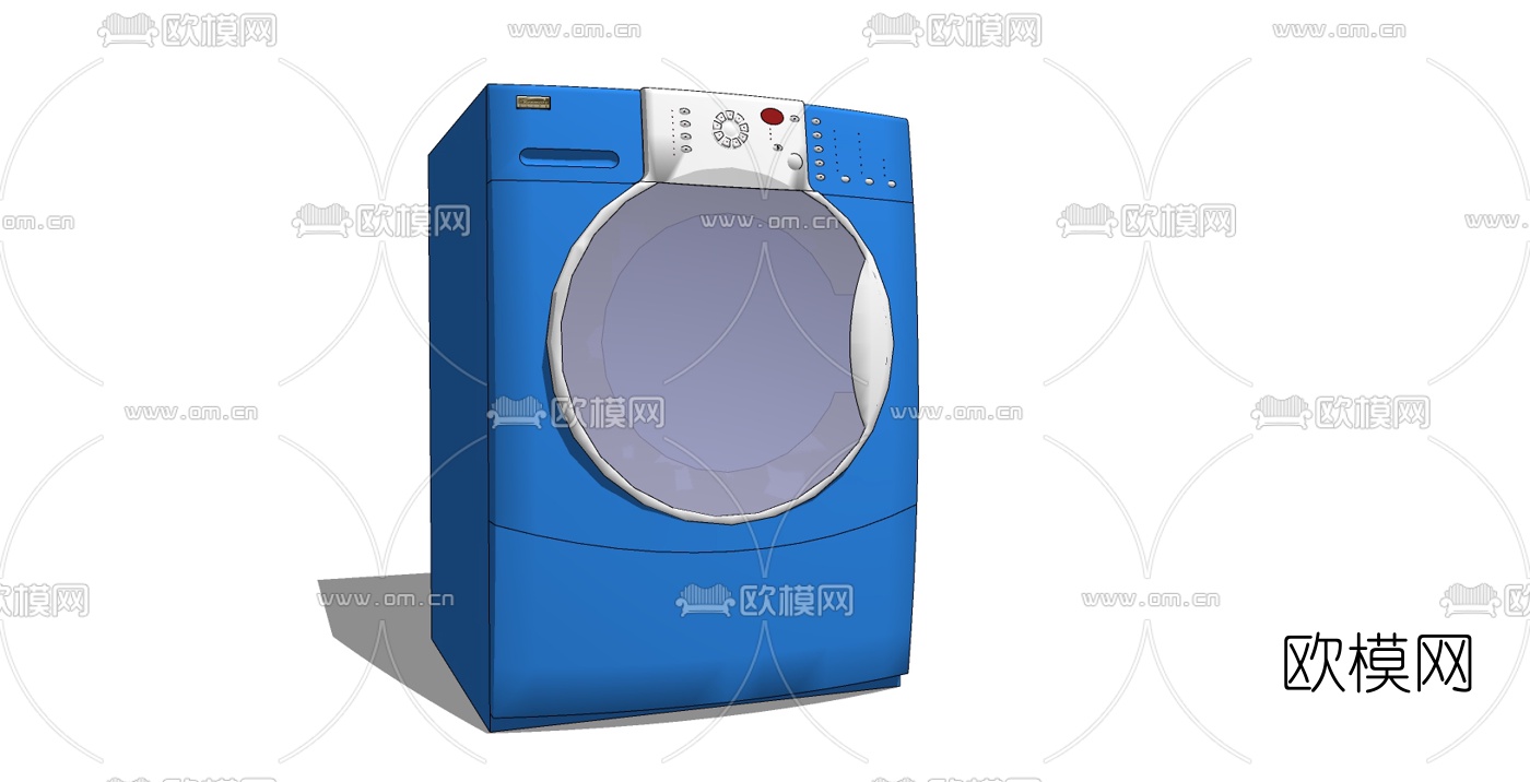 现代洗衣机免费su模型下载