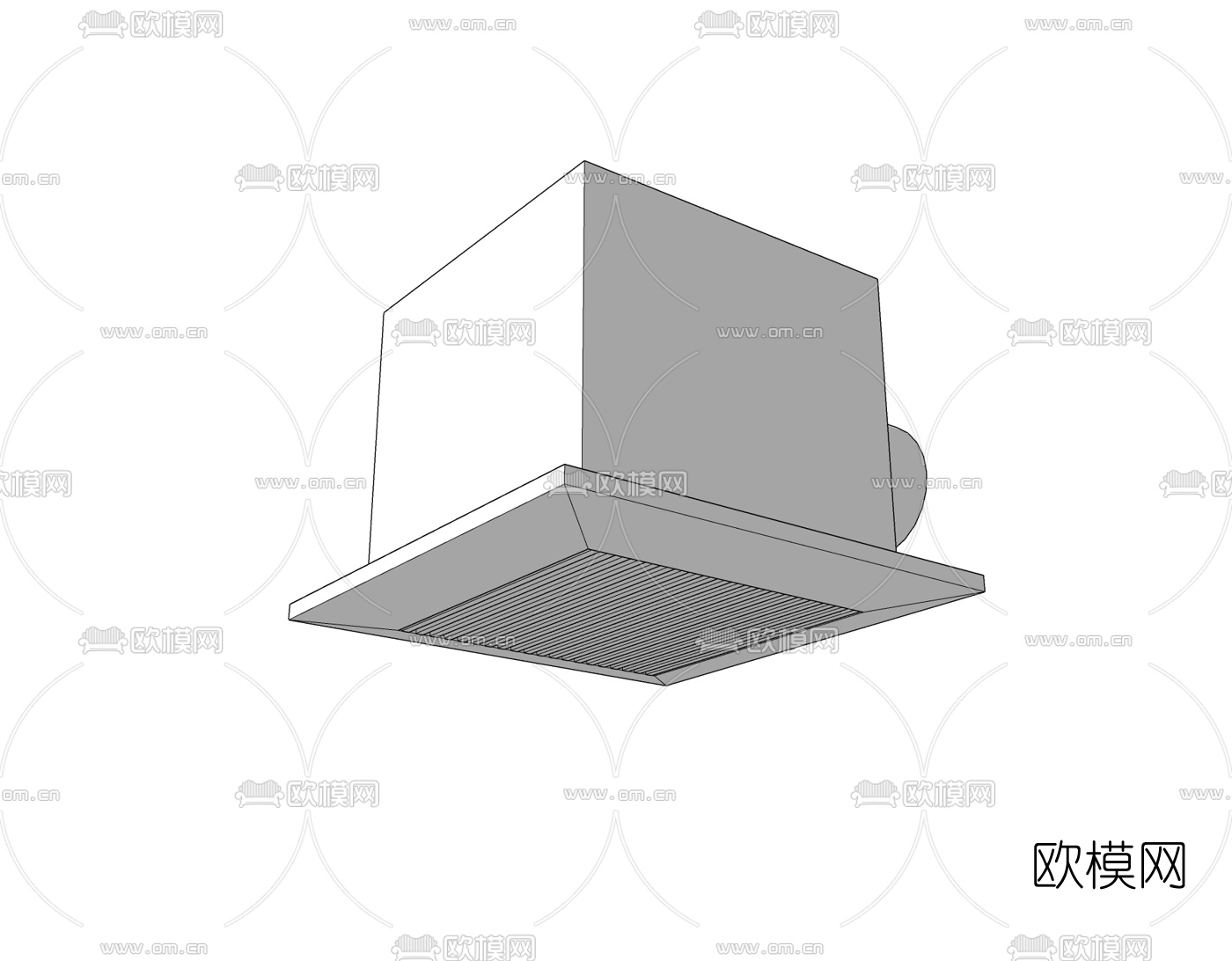 现代空调出风口排气扇免费su模型下载