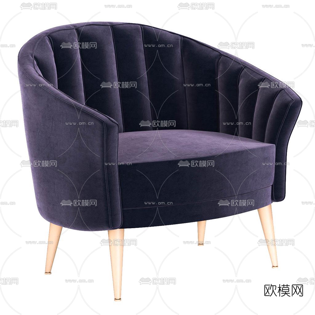 后现代休闲椅3d模型