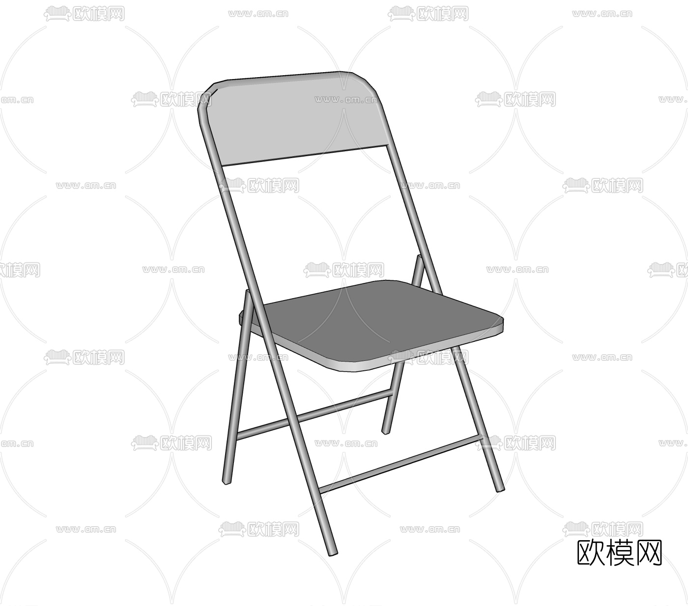 工业风折叠单椅免费su模型