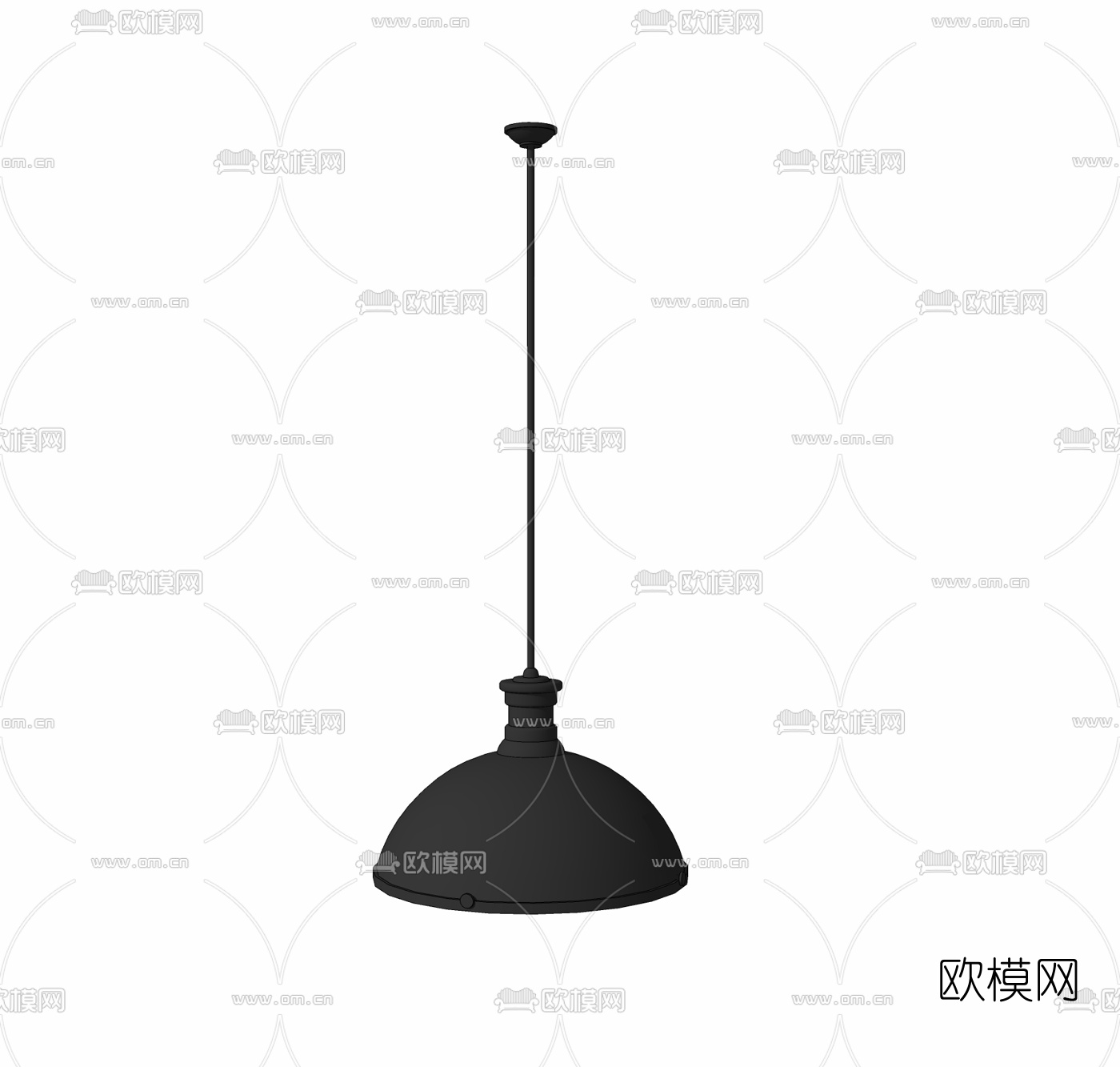 工业风吊灯免费su模型下载