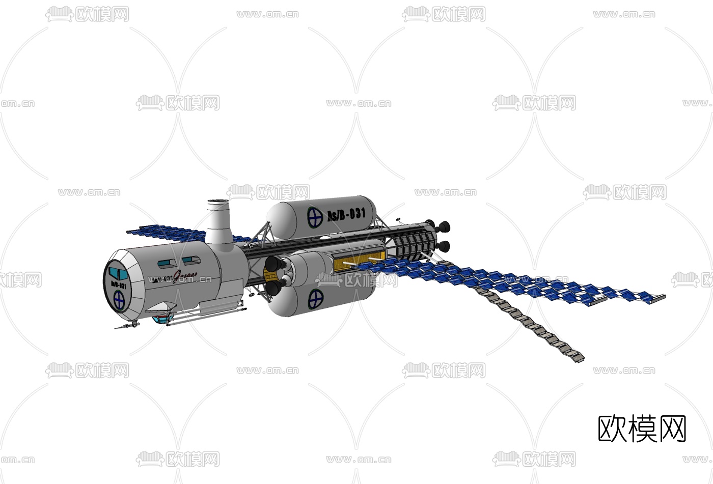 现代航天卫星免费su模型下载