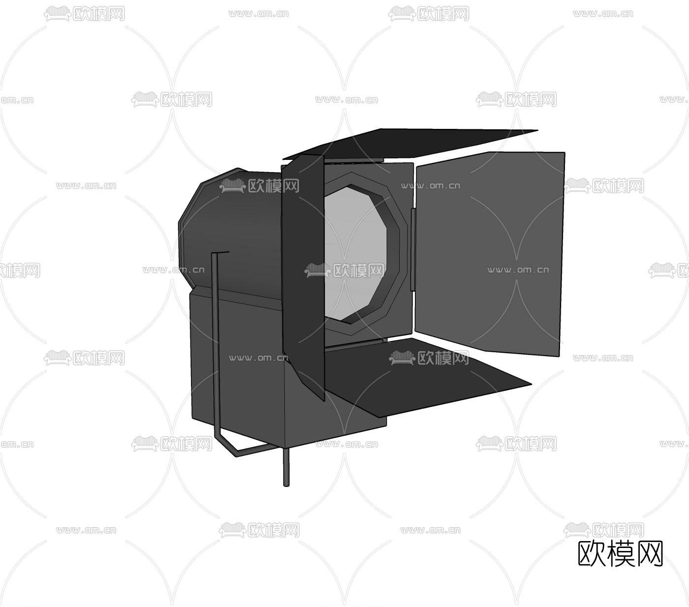 现代舞台灯免费su模型