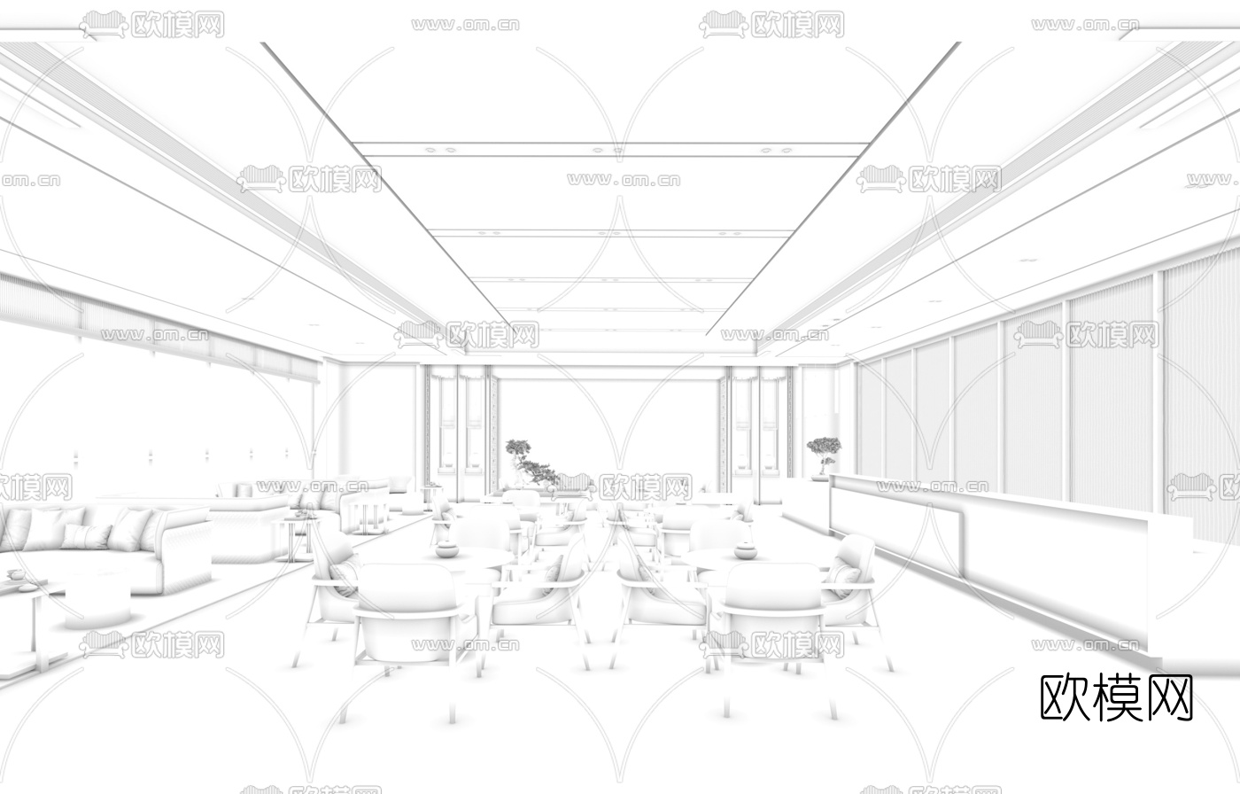 为上设计 沈阳双珑原著销售中心 3d模型