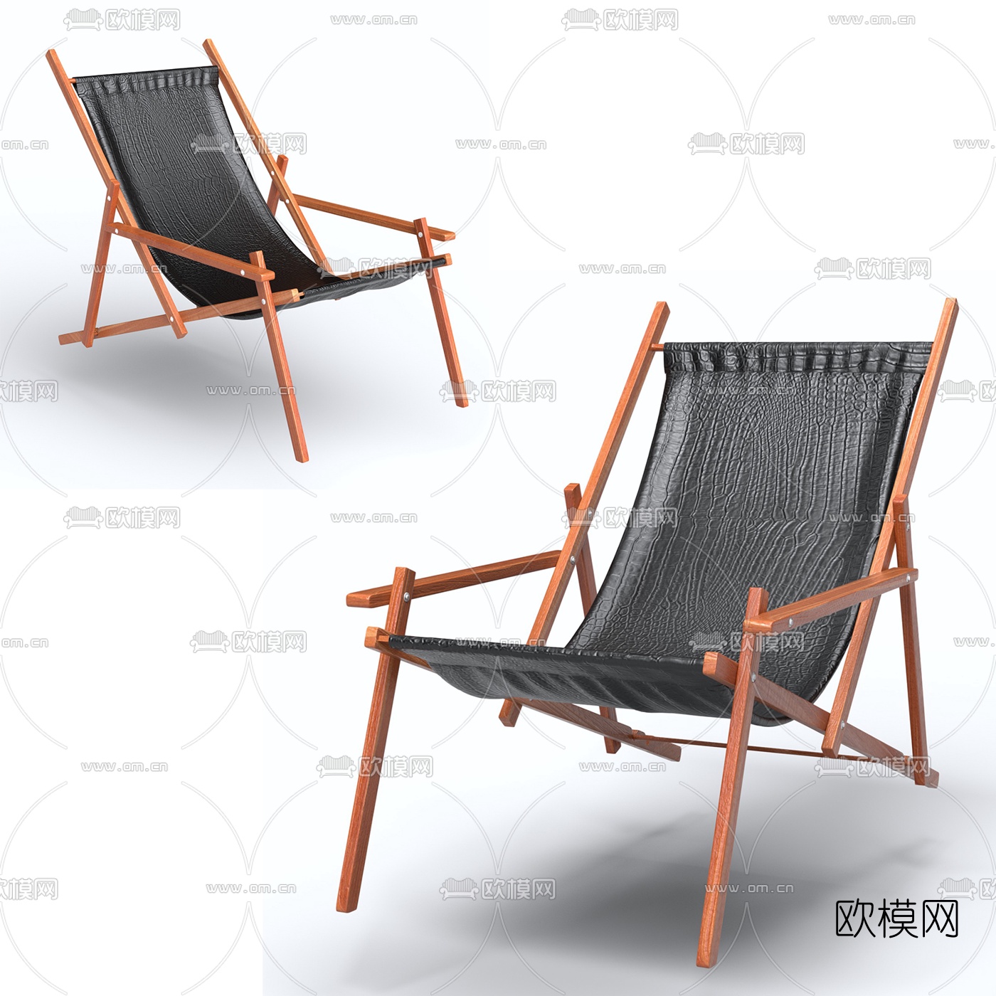 现代休闲躺椅3d模型
