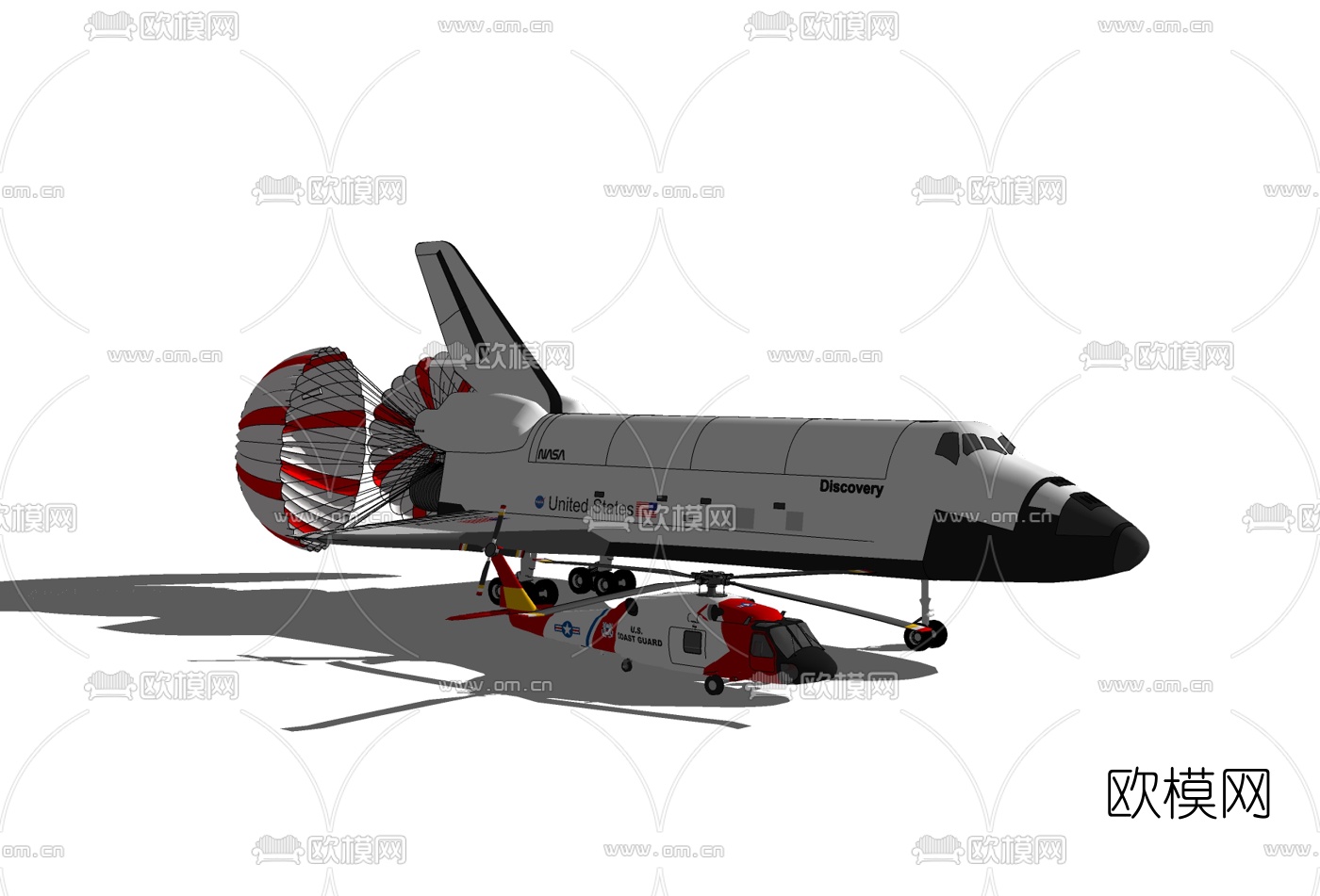 现代飞机免费su模型下载