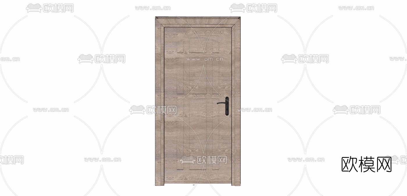 欧式平开门免费su模型下载