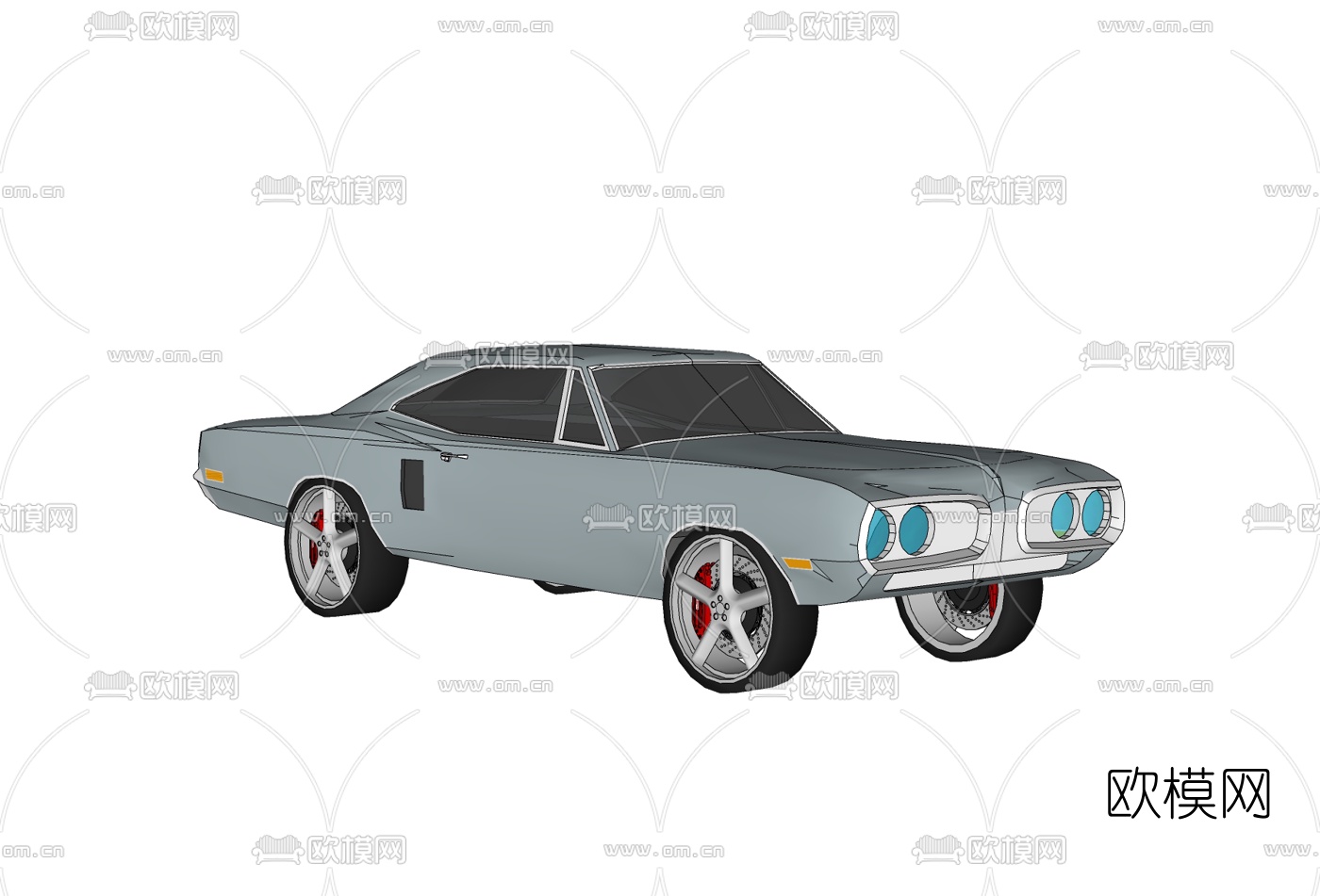 美式汽车免费su模型下载