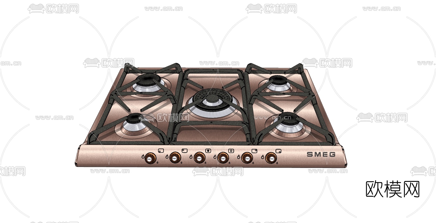 现代煤气灶免费su模型下载