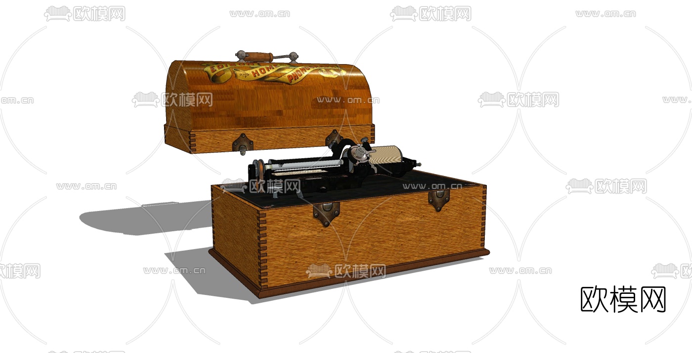 工业风收音机免费su模型下载