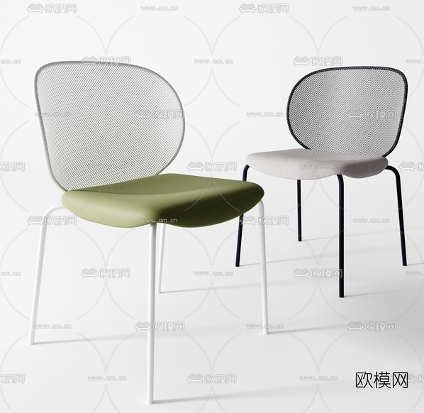 现代时尚单椅3d模型下载