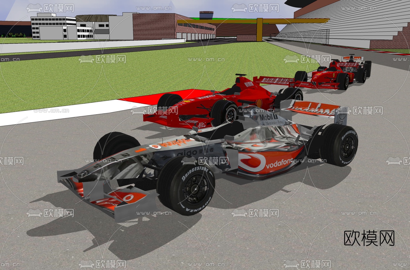现代赛车免费su模型下载