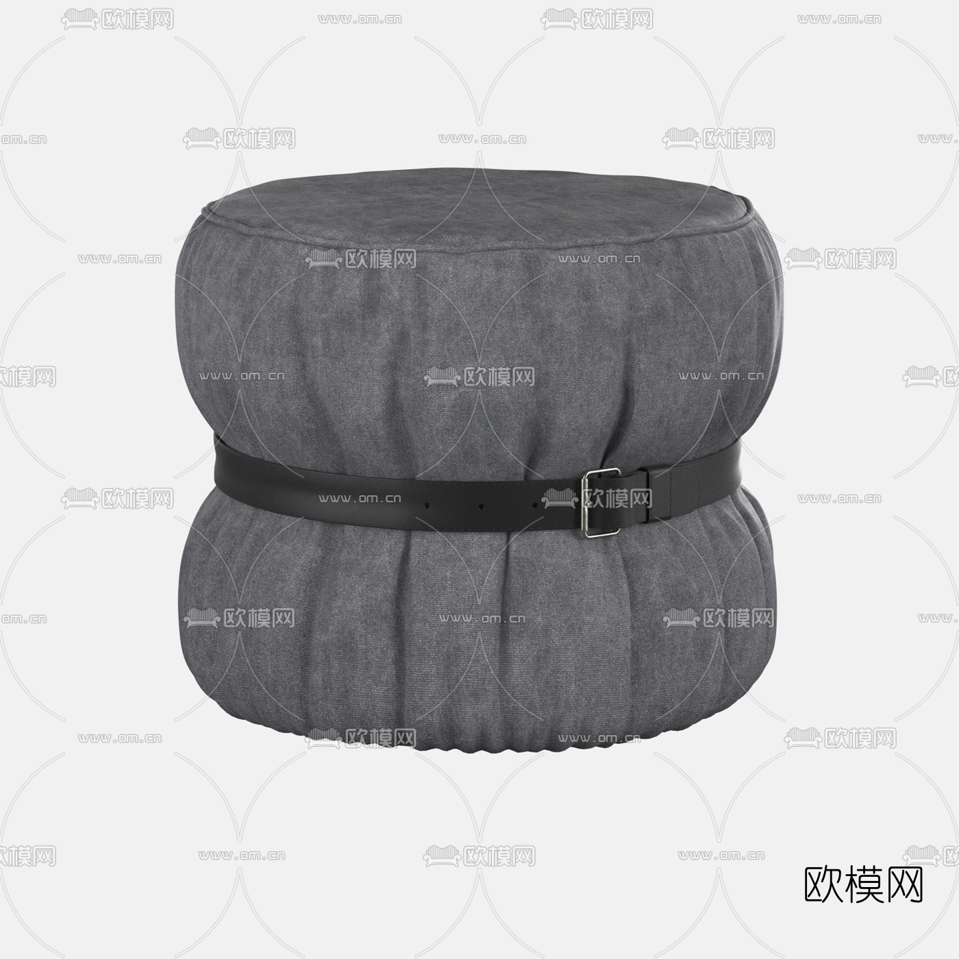 北欧沙发凳3d模型下载