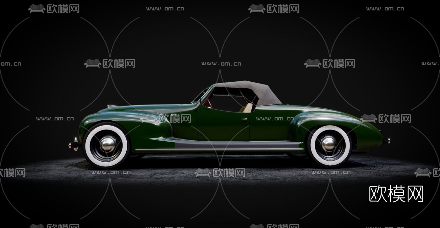 现代复古老爷车3d模型