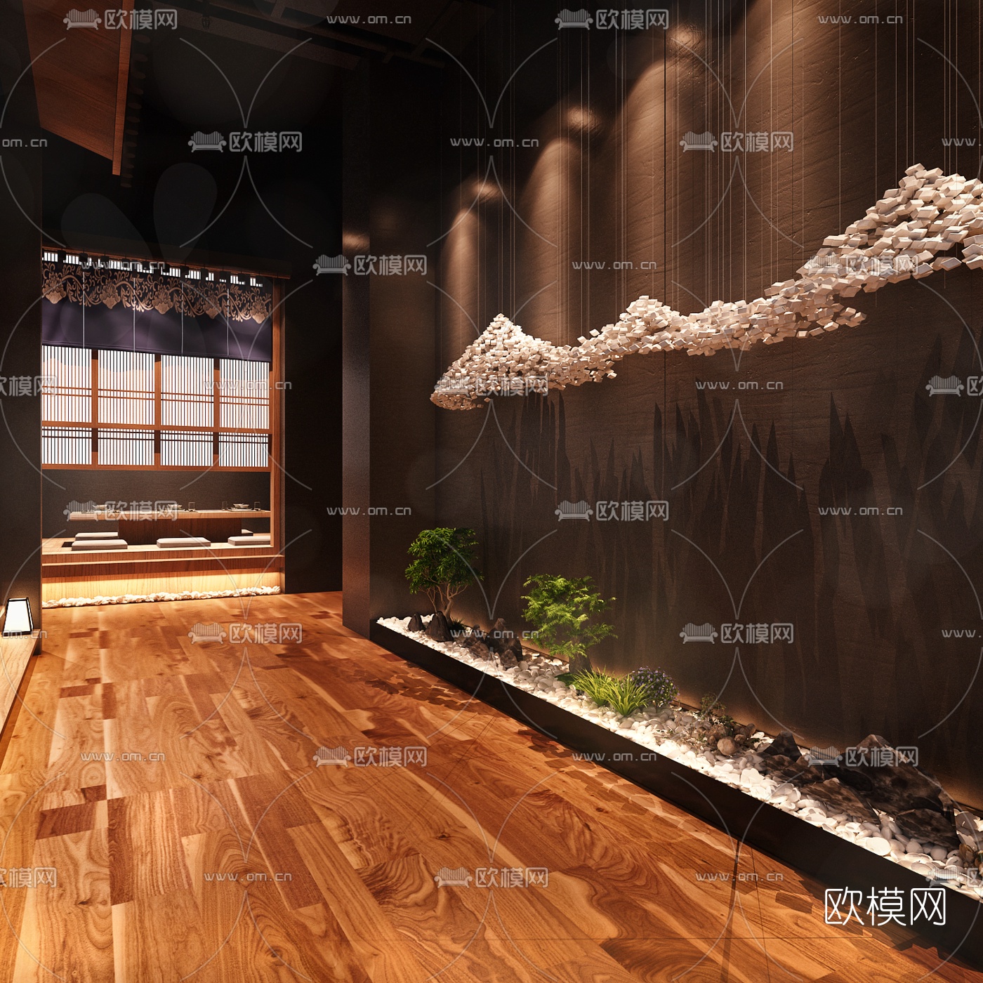 日式料理店3d模型下载（渲染图7）