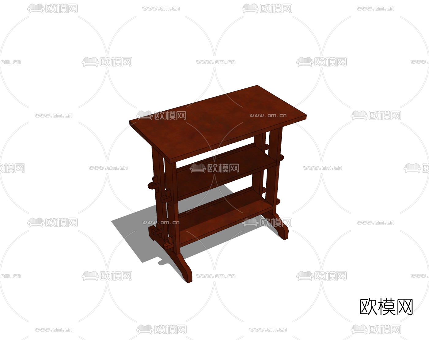 中式鞋架免费su模型下载