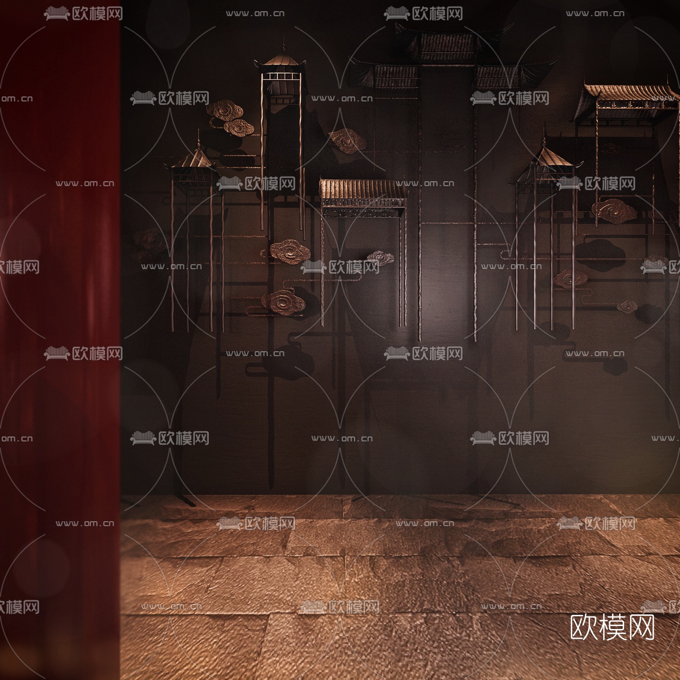 日式料理店3d模型下载（渲染图5）