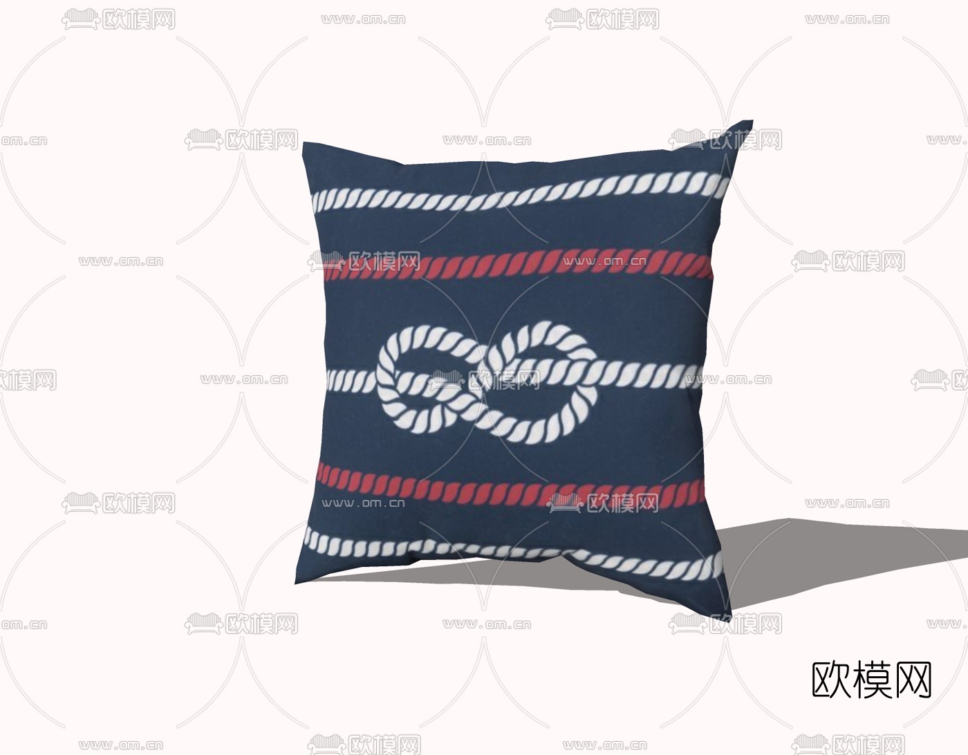 现代布艺抱枕免费su模型下载