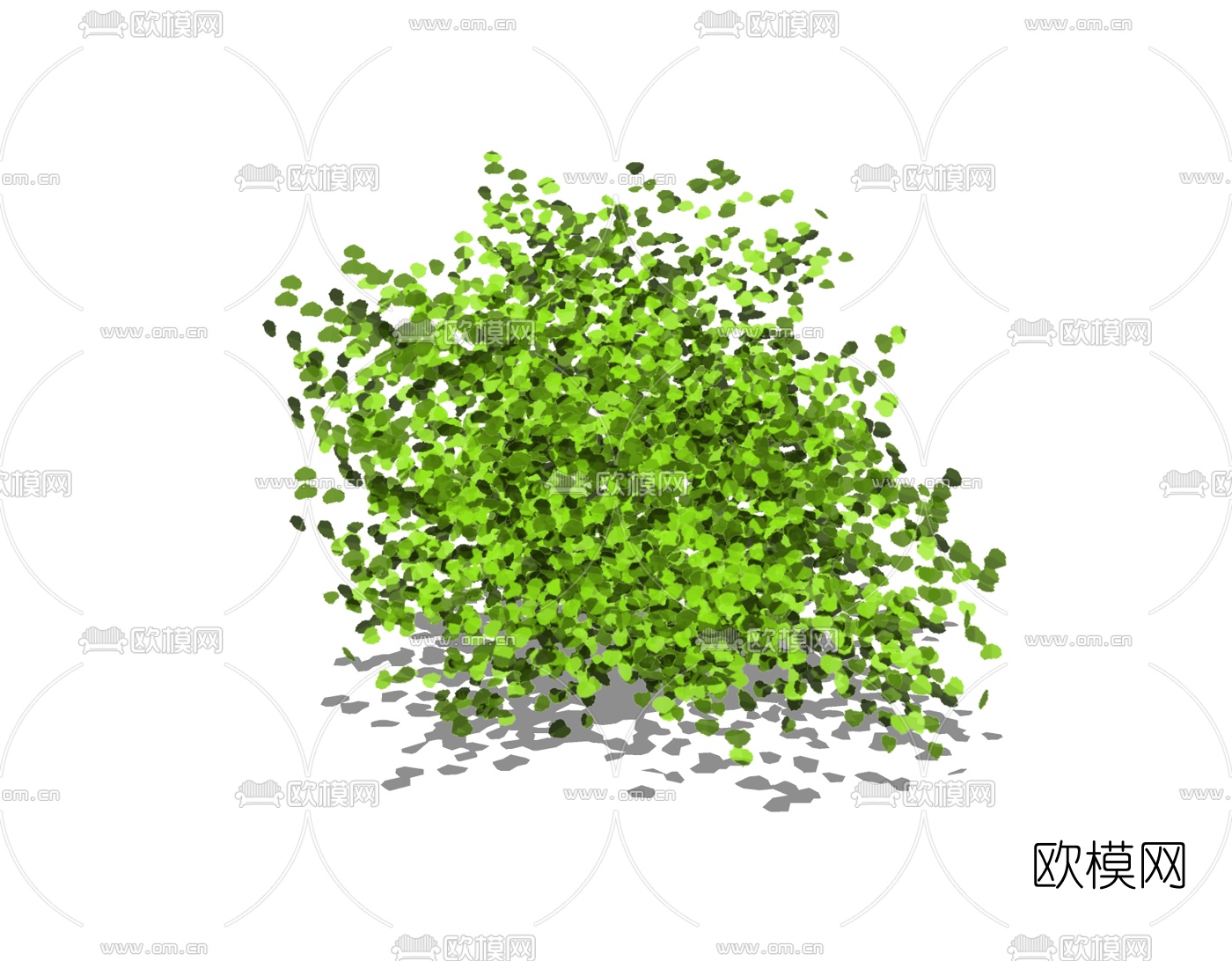 现代灌木球免费su模型下载