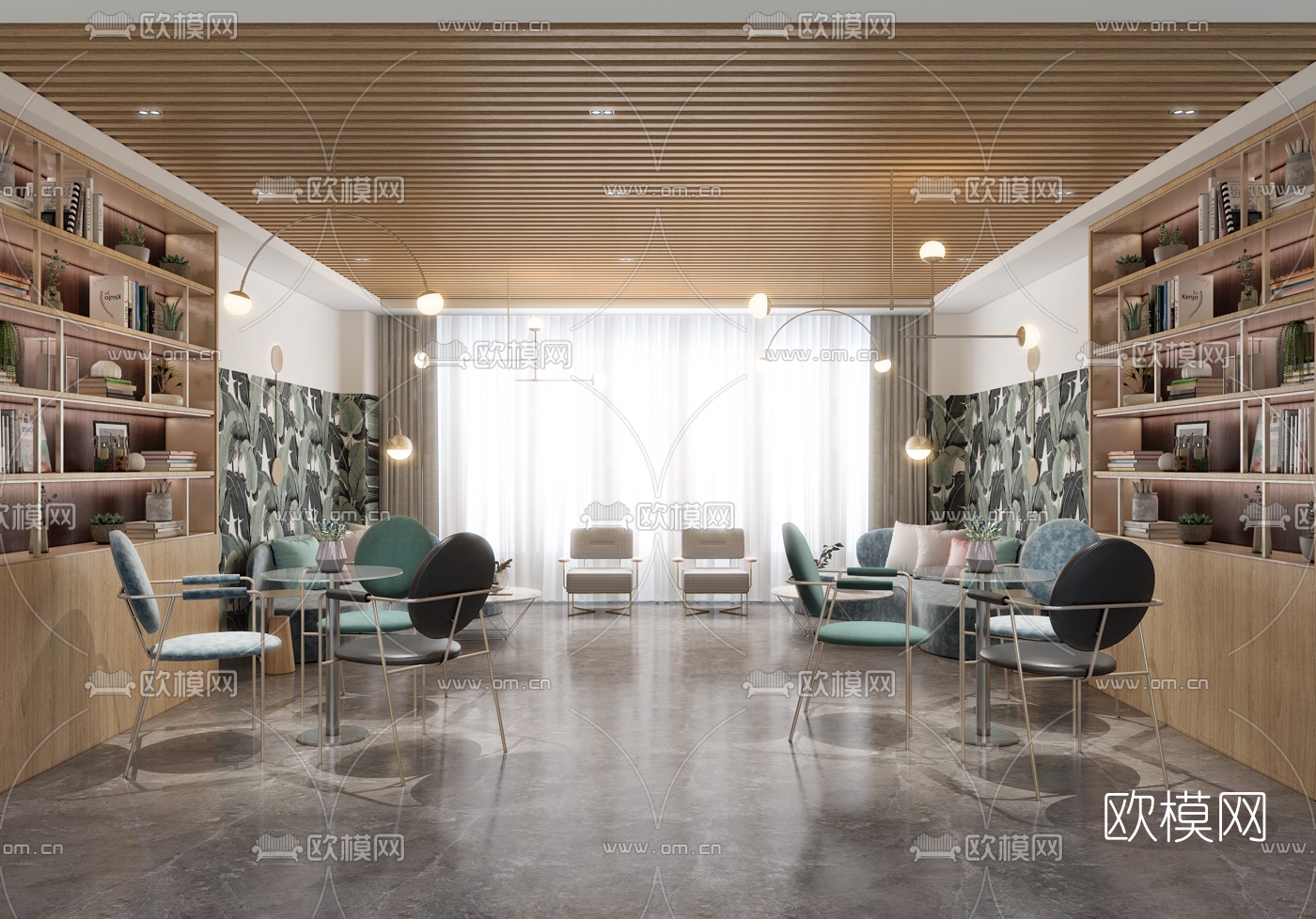 现代休息室会客厅3d模型