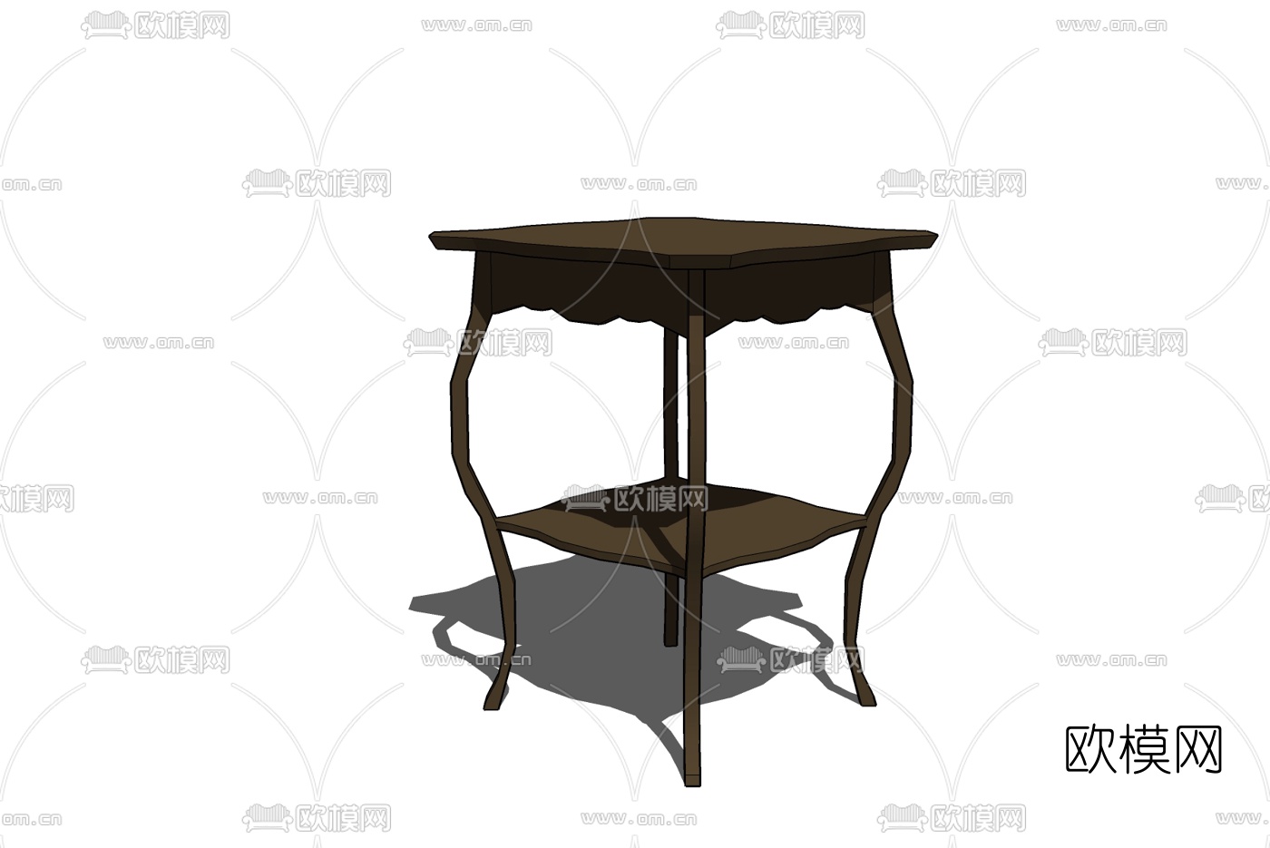 简欧边几免费su模型下载