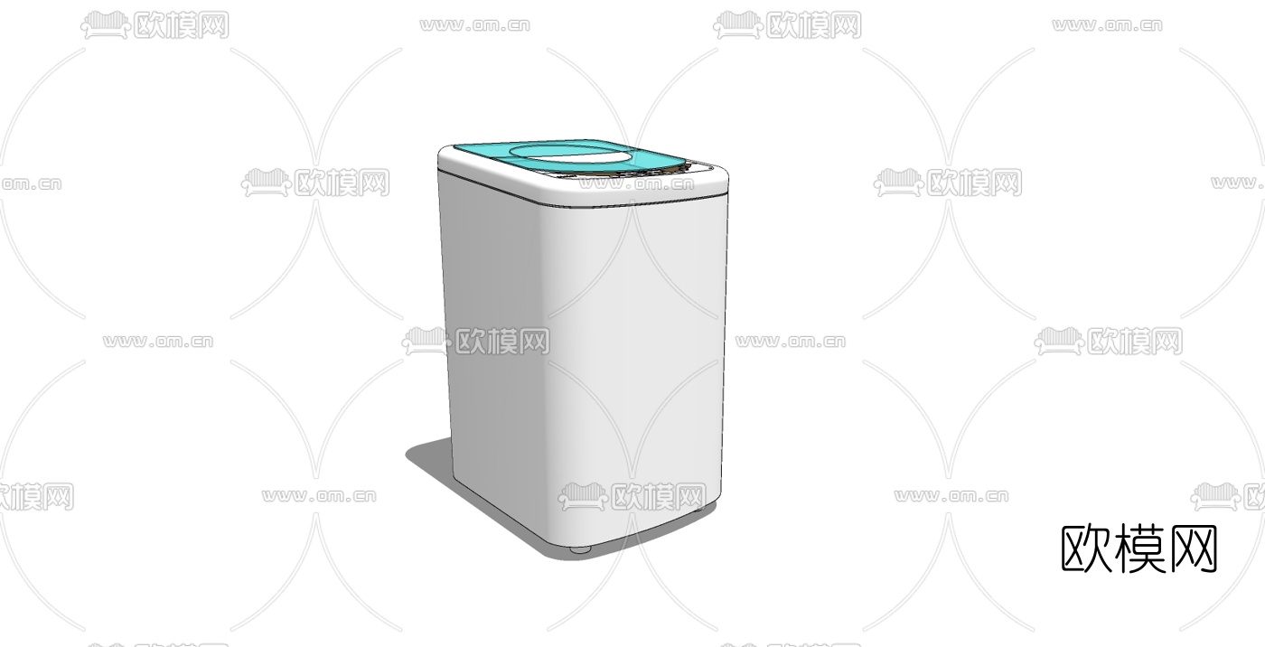 现代滚筒洗衣机免费su模型下载