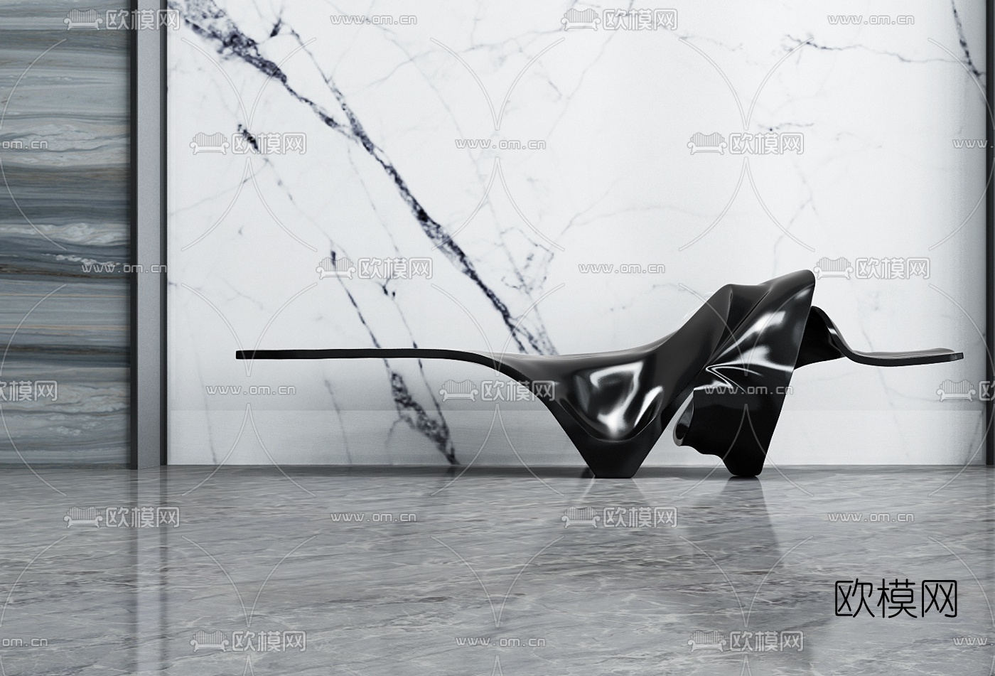 现代艺术品摆件雕塑3d模型下载（渲染图3）