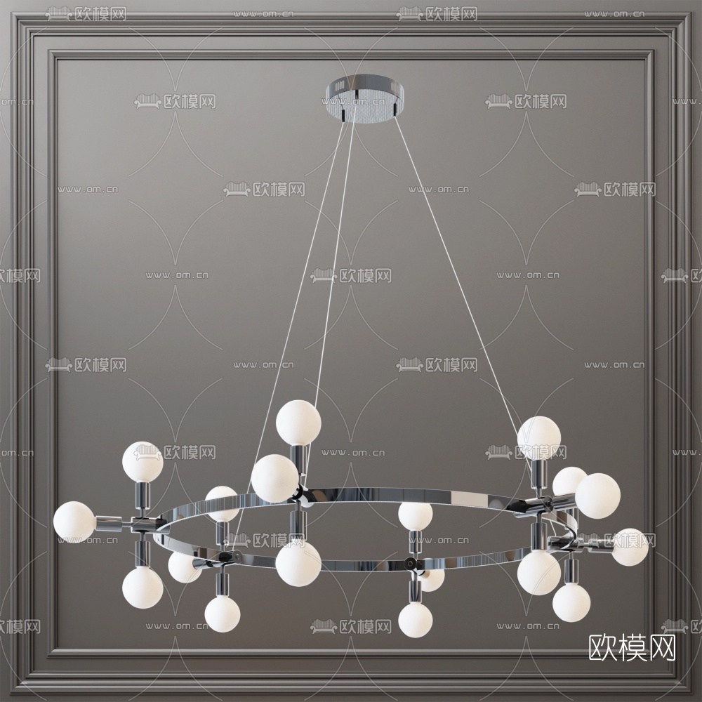 现代简约吊灯3d模型