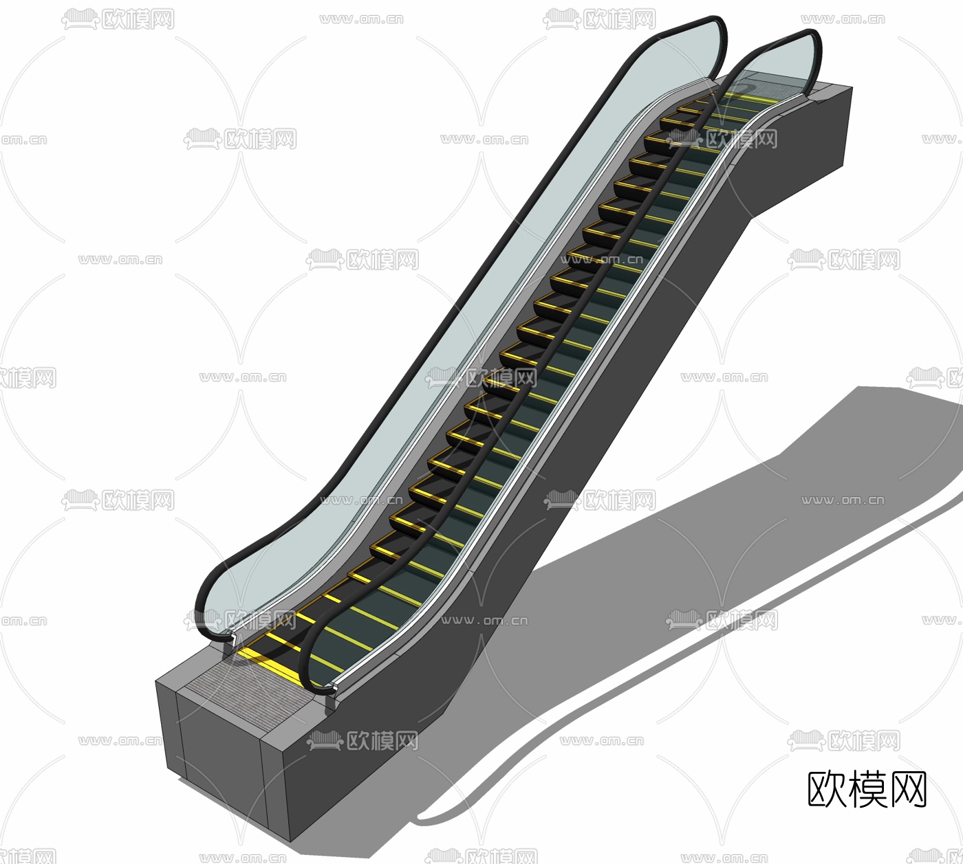 现代扶手电梯免费su模型