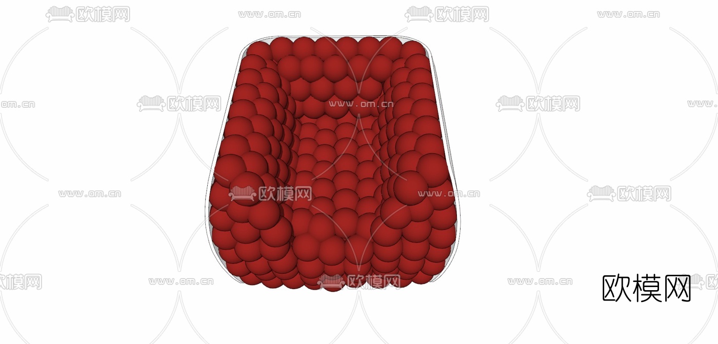 现代懒人沙发免费su模型下载