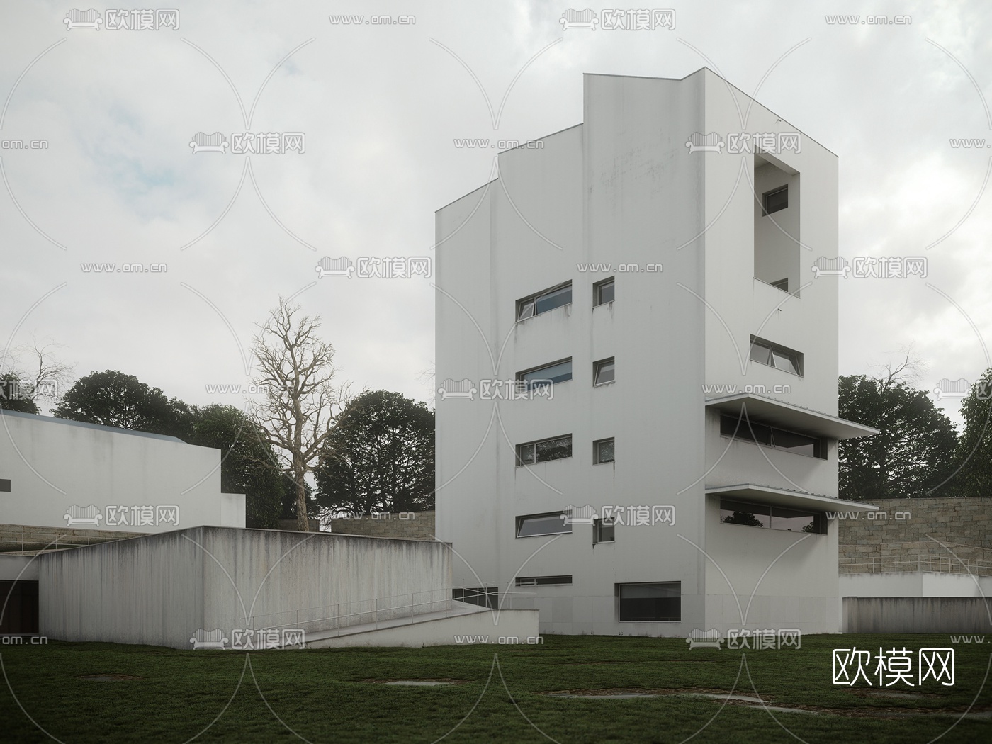 现代建筑外观3d模型