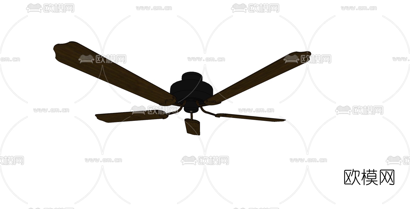 现代吊扇风扇免费su模型下载