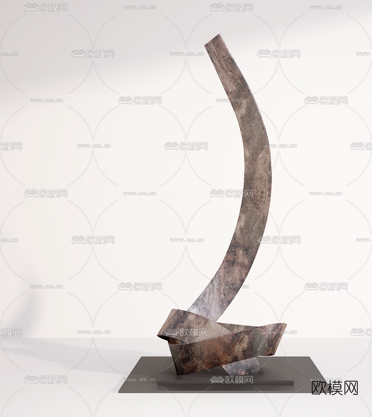 现代艺术雕塑摆件3d模型