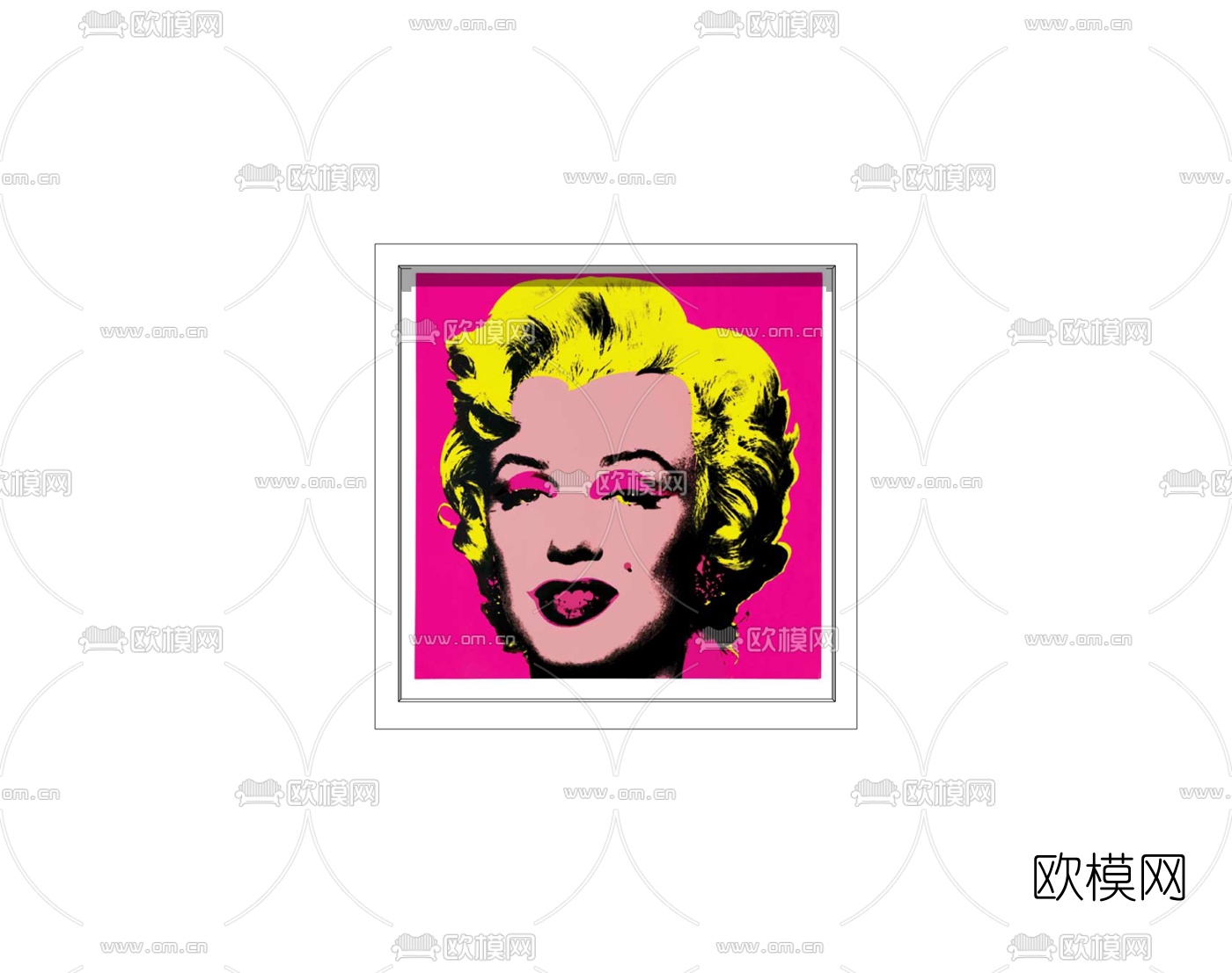 欧式人物装饰画免费su模型下载