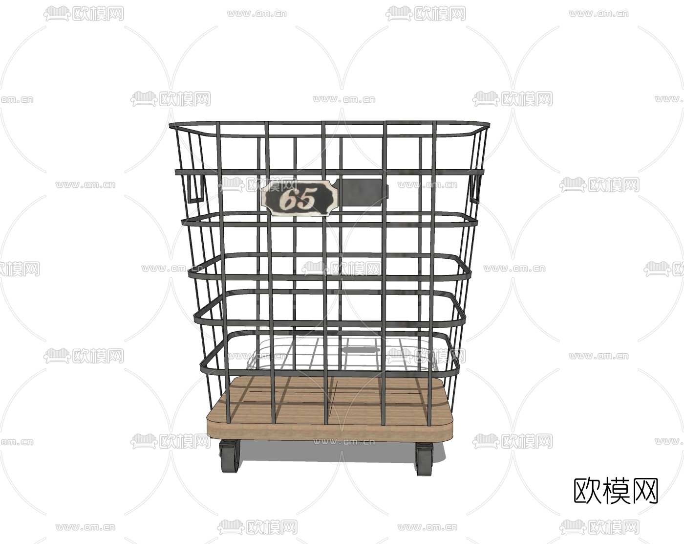 工业风小推车免费su模型下载