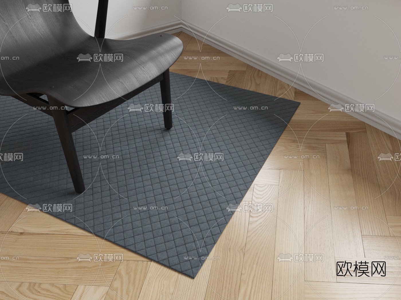 北欧常用地毯组合3d模型下载（渲染图4）