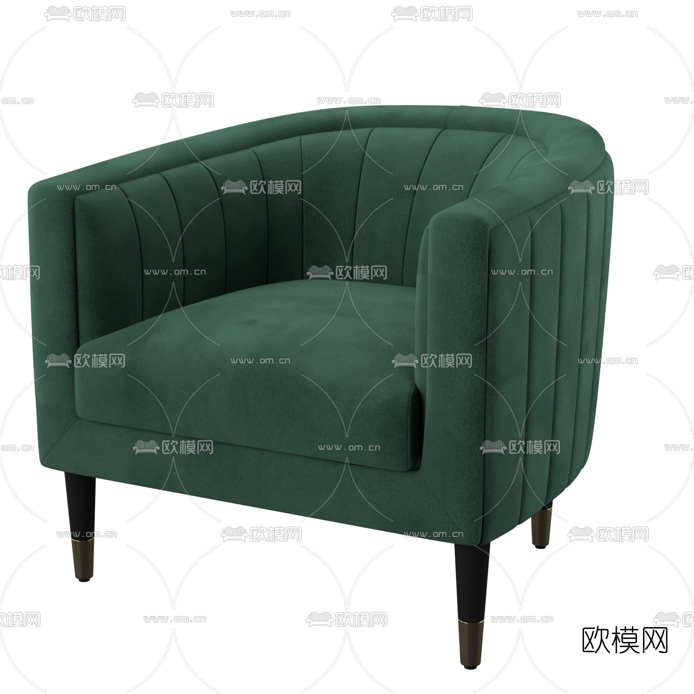 现代单人沙发3d模型