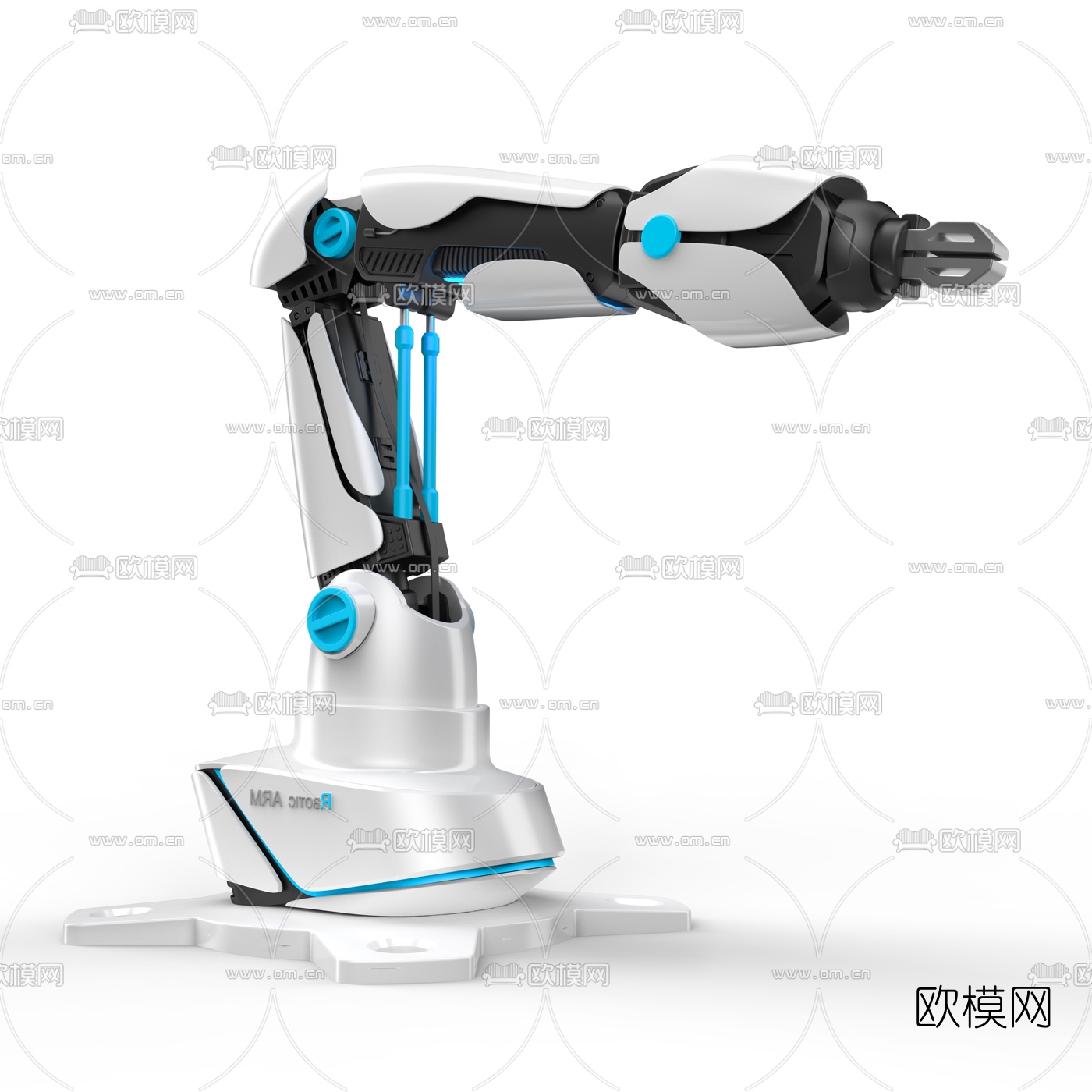 现代工业机械手3d模型