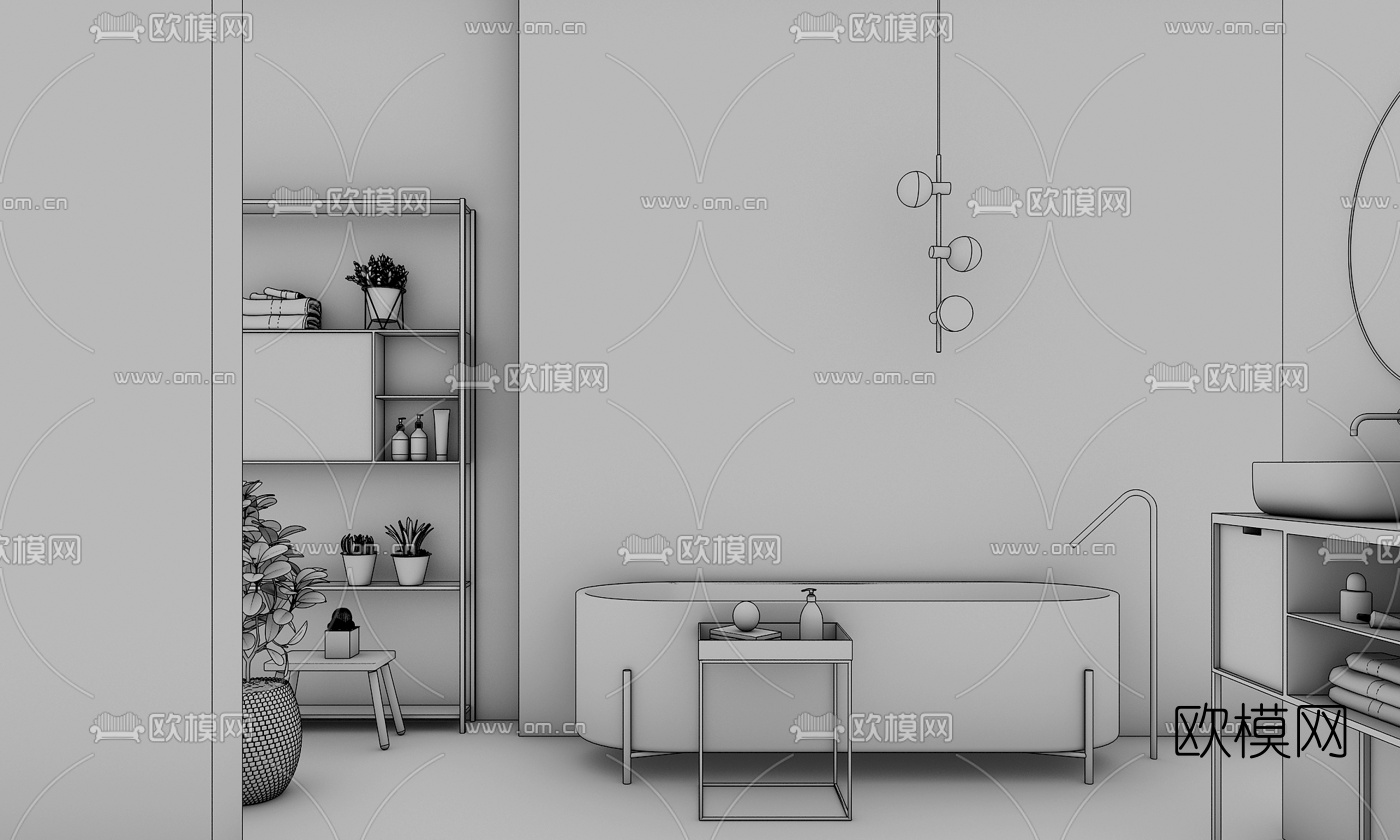 北欧卫浴3d模型