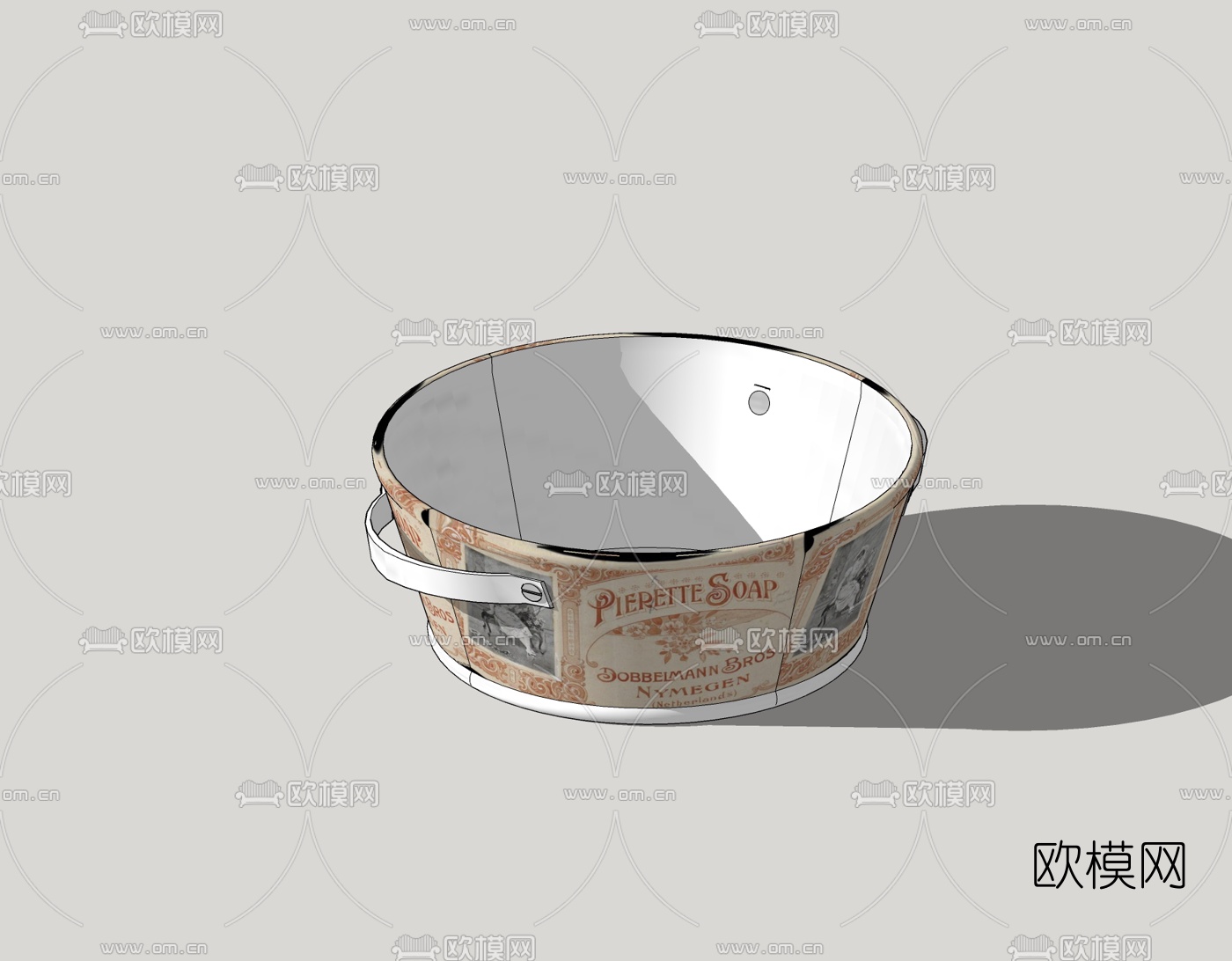 现代肥皂盒免费su模型下载