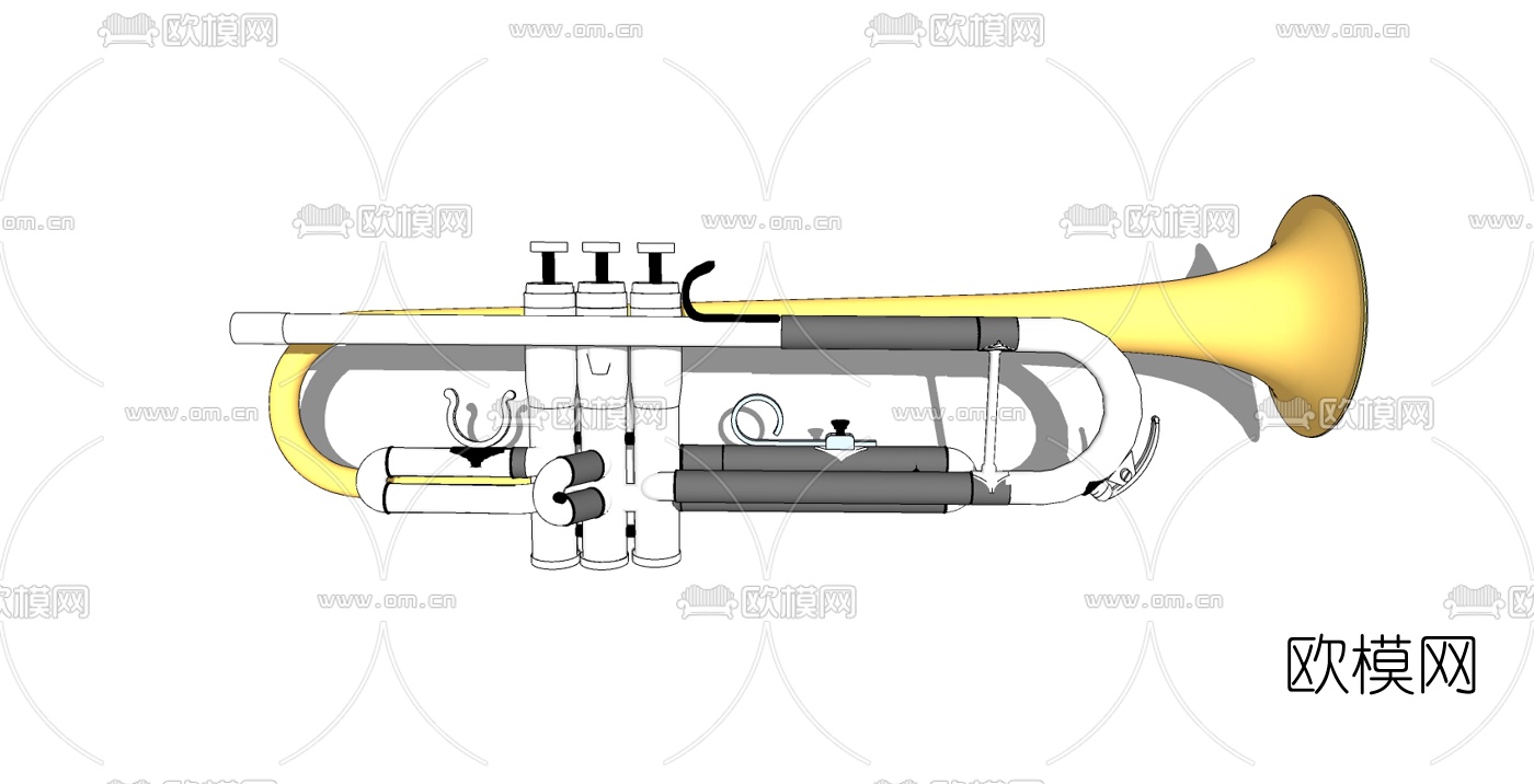 现代乐器免费su模型下载